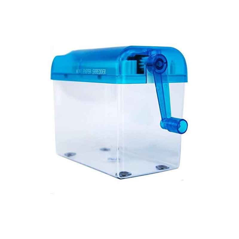 Mini Manual Shredder - Office Portable Hand Paper Cutter for
