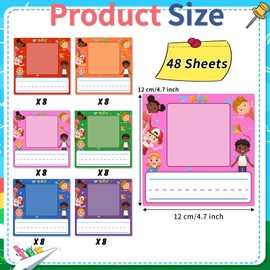 Starboling Kids Name Tags,48 Pcs Adhesive Desk Nameplates,Photo Name Tags Sticker for Classroom Student School Supplies,Name Tag Stickers Classroom Decor Name Stickers（Child Photo Name Sticker）