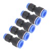 50 Pcs PushtoConnect Fittings PG84 Quick Release Pneumatic Straight Push