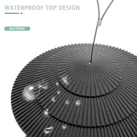 TOOSOAR Bird Feeder Weatherproof Hanging Bird Feeder with Covered Bird Feeder Grey for Feeding Wildlife Birds