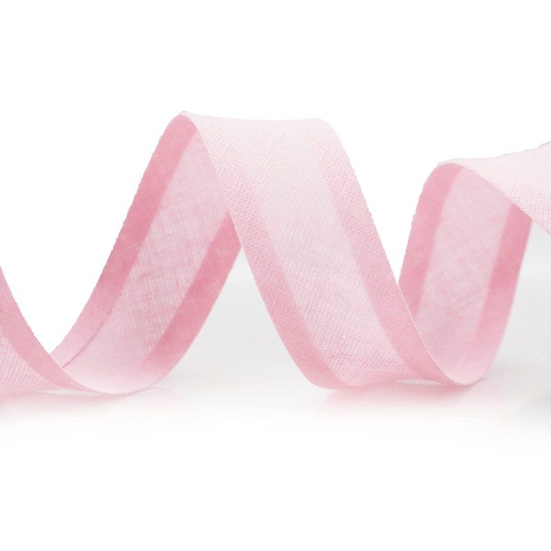 Inastri 25/5/5 mm Cotton Bias Binding, Pink