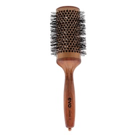 Evo hank ceramic radial brush, 35 mm, ceramic styling brush for quick and easy blow-drying, hair brush for women, women and men, made of certified wood