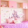 2 Sheets Princess Wall Decals for Girls Bedroom Purple Pink