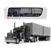 DCD Peterbilt 389 Diecast Toy 63\" Mid-Roof Sleeper Jet Black