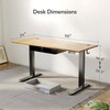 Seang Standing Desk with Drawer, 55" x 24" Height Adjustable