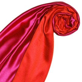 Lorenzo Cana Luxury Pashmina Women's Reversible Scarf 70% Silk 30% Viscose Scarf 70 x 190 cm Two Tone Scarf Wrap Shawl Reversible Double Face - 70 x 190 cm