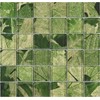TSLG-02 2x2 Green Glass Mosaic Tile backsplash for Kitchen and