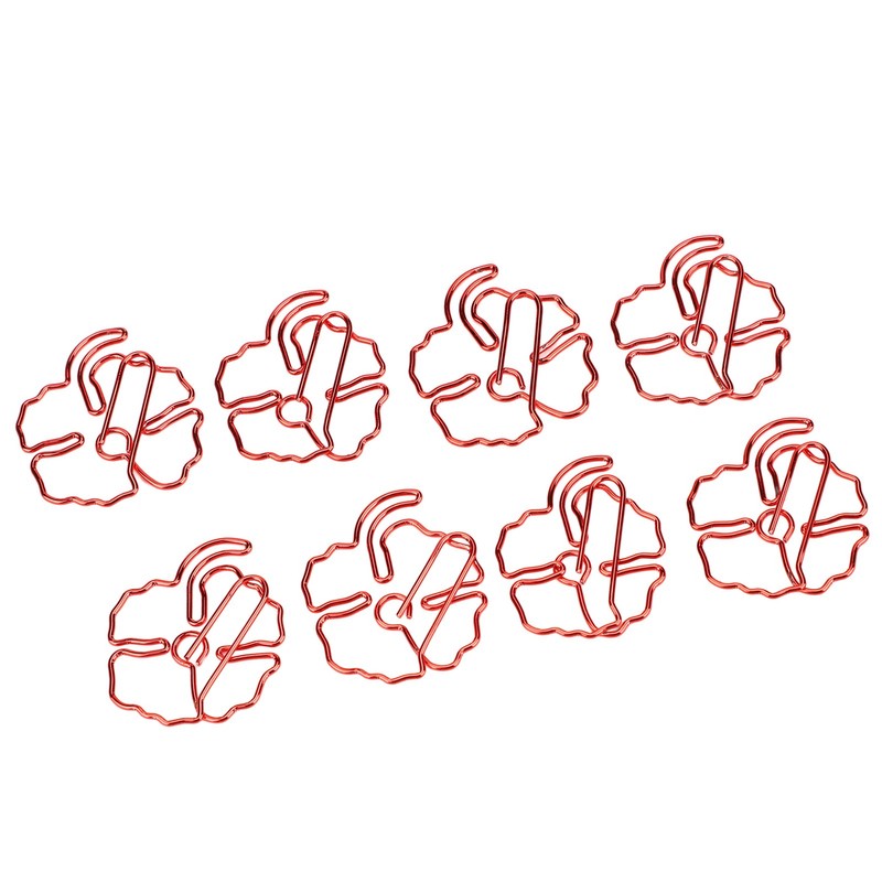 50Pcs Leaf Paper Clips 4 Leaf Clover Design Strong Metal