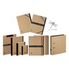 Pagna Pure Organiser Folder 7 Compartments Black Elastic Corner Elasticated
