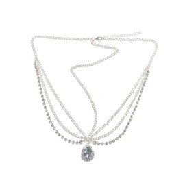 Bridal Head Chain, Crystal, Pendant, Hair Chains, Forehead Ornament, Rhinestone Wedding Hair Accessories for Women Girls