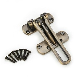 Yosooo Multi Color Aleación de Zinc Ventana de Seguridad Protector de Puerta Restrictor Cerradura Cerradura Pestillo Cadena de Seguridad(Bronce)