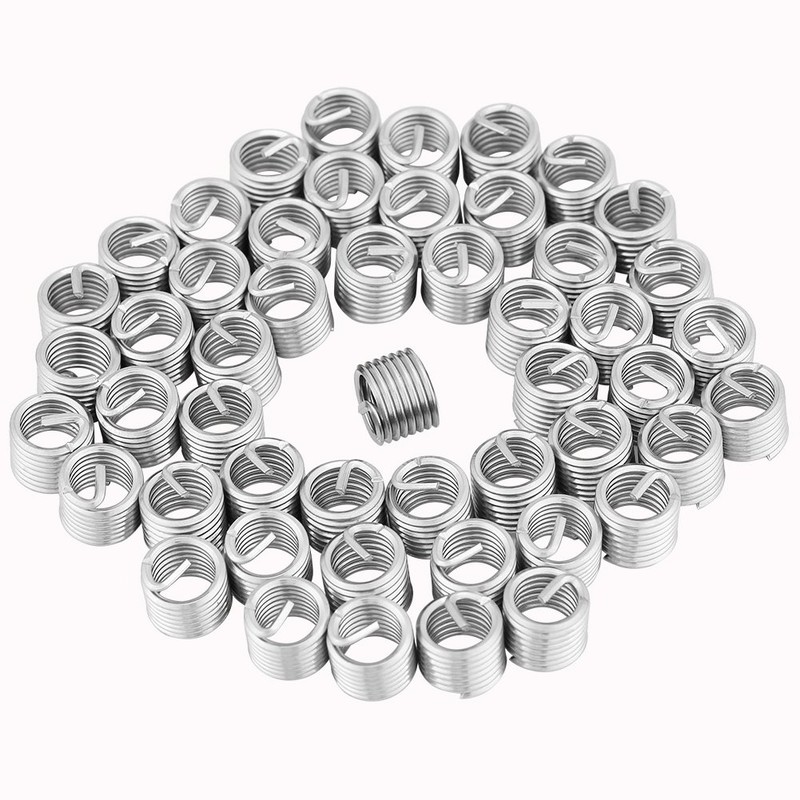 50 piezas M8 insertos de hilo de acero inoxidable alambre
