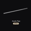 Rebower 12" Clear Plastic Rigid Pipe 7mm x 10mm(0.3" x