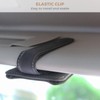 Ompellus Glasses Holder for Car Sun Visor, Multifunctional Leather Eyeglasses