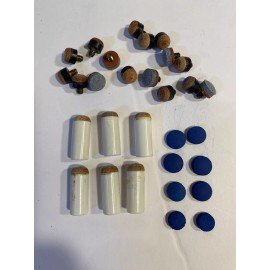 High Skore Pool Cue Repair Kit & Accessories 64 Items Cue Tips,Glue,Spots,Shaper,Chalk More