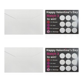 NyxSeat Pack of 2 Funny Scratch Cards Cheeky Scratch Cards Couple Interaction Suitable for Dates, Birthdays and Gifts for Friends