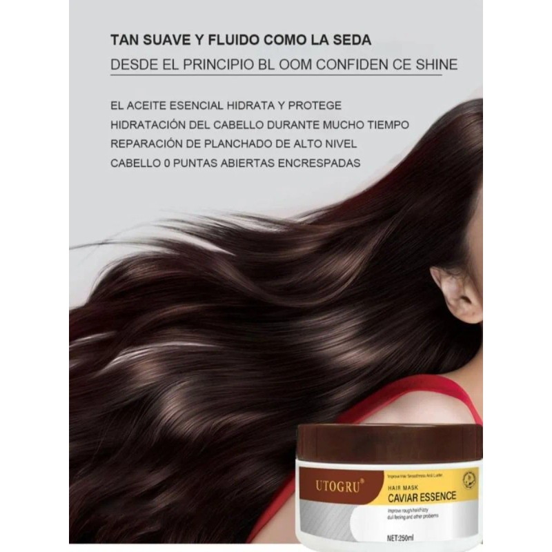 🔥 Mascarilla capilar 2025 caviar essence reparadora capilar Vitaminas y