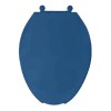 Asiento Alargado Para Inodoro Taza Wc Azul Colonial