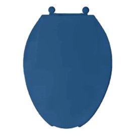 Asiento Alargado Para Inodoro Taza Wc Azul Colonial
