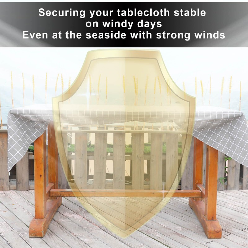 Namubarwa Hidden Strap Tablecloth Clips - Perfect for Picnic Tables