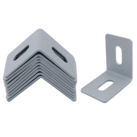 GBGS 10Pcs Slotted L Bracket,Adjustable Corner Braces,Size:2-1/8" x 2-1/8" x 1-1/2"
