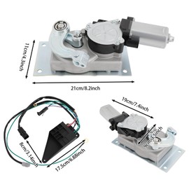 ZERNEIL RV Step Motor Conversion Kit, Motorhome Power Stair Motor Kit for Most RVs, Electric Entry Steps Series with Gearbox Connecting Rod