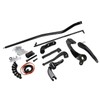HDBUBALUS Motorcycle Forward Controls Pegs Levers Linkages Kit Set Fit