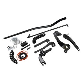 HDBUBALUS Motorcycle Forward Controls Pegs Levers Linkages Kit Set Fit for Harley Dyna Low Rider Fat Bob Street Bob Wide Glide FXDF 2006-2017