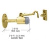 CRL Polished Brass Finish Wall Mounted Heavy Duty Door Stop