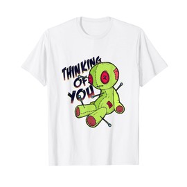 Thinking Of You Funny Voodoo Doll Sassy Attitude Witchcraft T-Shirt