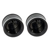 Lynlane 1 Pair Twisted Front Wheel Axle Nut Covers Conical