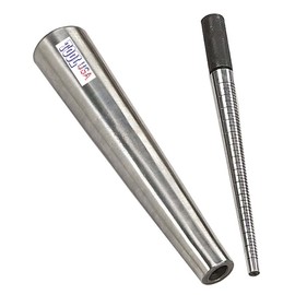 Bench Wizard 12" Ring Mandrel & 15" Tapered Oval Bracelet Mandrel Set | Ring Sizes 1-15mm (0.25mm Steps) | Oval Mandrel Tapers Sizes 3" (75mm) to 1.5" (38mm) |Built in Holes for Mounting