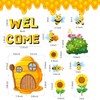 Spring Bulletin Board - Floral Butterfly Plant Cutouts Bee Themed