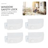 Gatuida 4Pcs Sliding Sash Stopper Window Safety Lock for Sliding
