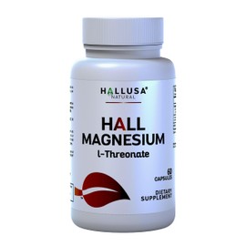 Hall Magnesium L-Threonate Capsules 2000mg - Cognitive Support Supplement for Brain Health & Memory - Mental Clarity, Focus & Sleep Aid - Non GMO - Gluten Free - 60 Capsules – Hallusa Natural
