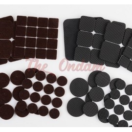 The Ondam Square & Round Noise-Reducing Furniture Pads and Wheel Stoppers Floor Scratch Protection EVA Square Large 12 Pcs 3ea