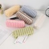 HABUAETY Small Pencil Pouch Makeup Plush Pen Bag Women Office