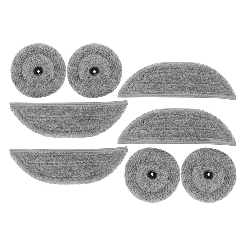Roboparts Microfiber Replacement Mop Pads Compatible with Roborock S8 MaxV