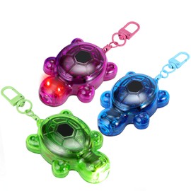 3PCS Set Turtle Keychain Flashlights, LED & SOS Emergency Mini Flashlight Key Ring Handbag Bag Purse Keychains Set Animal Keychain Lights, Outdoor Adventures, Holiday Gift (Large)
