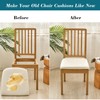 HFCNMY Seat Covers for Dining Chairs, 6 Pack Stretch Waterproof