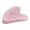 Ladeukoi Rose Quartz Crystal Stone Gua Sha Massage Tool for