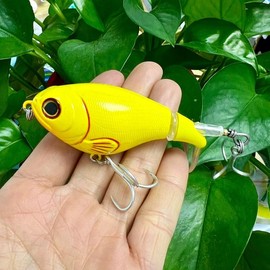 Whopper Plopper 75mm 17g Topwater Rotating Wobbler Crankbait Lure - 21 colors - Color: D