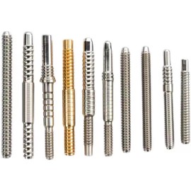 SM SunniMix Billiards Pool Cue Joint Pin, Shaft Fittings, Durable Part Accessory, Stainless Steel Lightweight Repair Supplies, Sturdy Billiards Accessories, for 3/8 * 8 Radial Pin