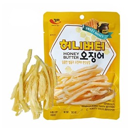Butter Squid – Korean Squid Flavorful Grilled Honey Butter Korean Dry Squid 1.06 Ounce (5 Pack)