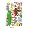 DaraBaby Vinil Decorativo Infantil Animales Ingles Sala Estancia Sala