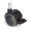 5 x Hard Bottom Roles with Parking Brake 11 mm/50