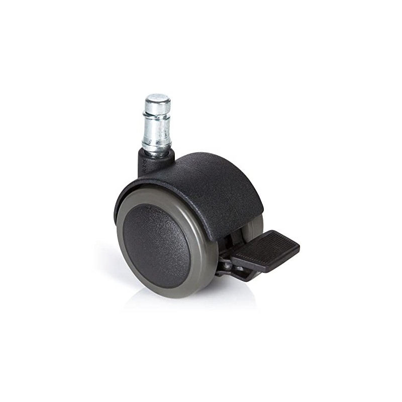 5 x Hard Bottom Roles with Parking Brake 11 mm/50