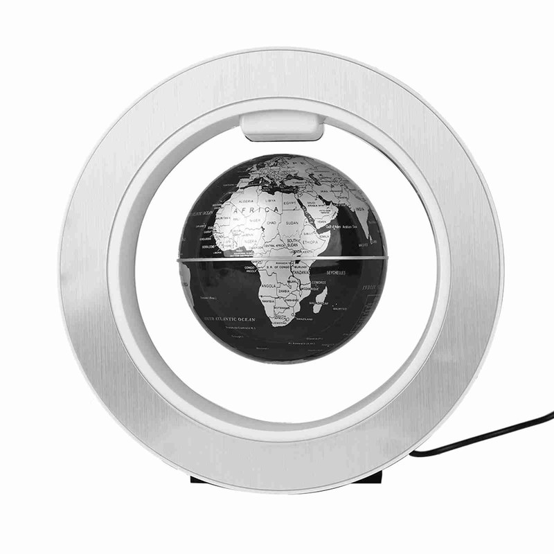 Floating Globe Magnetic Levitation Rotating World Map Globe with LED