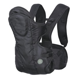 Dreambaby Manhattan Adjustable 3 in 1 Position Baby Carrier - IHDI Approved Hip Healthy - Newborns Toddlers up to 33lbs - Fits for Most Adult Sizes - Black - Model L296