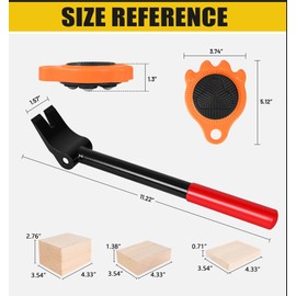 Furniture Lift Mover Dollies Wheel - Furniture Mover Can Withstand Up to 700 Ibs,360°Sliding Function, Furniture Lifter Have Self-Adjusting Bases， Heavy Item Furniture Moving Tool Without Falling